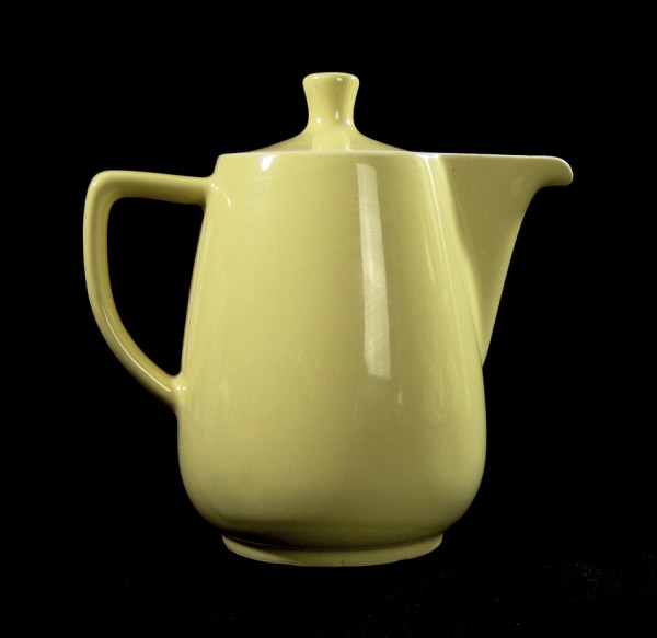 Große 50er Jahre Keramik Kanne - Kakao - Tee - Gelb