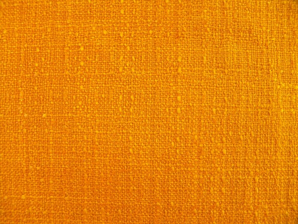 70er Jahre Vorhang - Gelborange - L 160 cm - B 120 cm