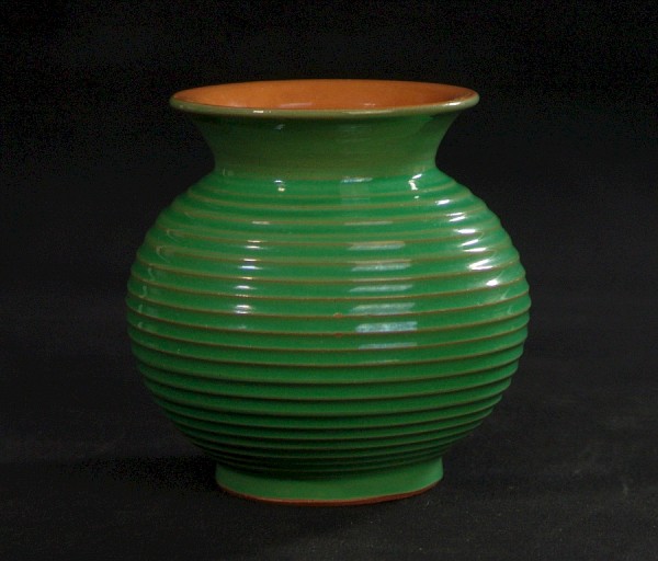 Vintage Keramik Vase - Elster-Keramik - Bienenkorb - Grün