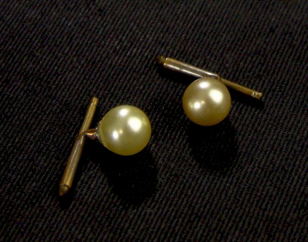Vintage Manschettenknöpfe ~ 1950 - Perlen